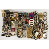 Costume Jewelry and Wristwatch Assortment