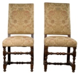 Mahogany Framed Upholstered Chairs