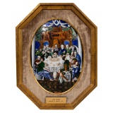 Limoges 'The Last Supper' Painted Enamel Plaque