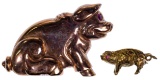 14k Gold Pig Pins