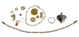 14k Yellow and White Gold Jewelry Assortment