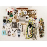 Gold, Sterling Silver and Costume Jewelry Assortment