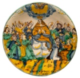 Italian Bartolomeo Amarati Majolica Montelupo Charger