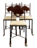 Teena Originals Pig Backsplat Metal Chair Set