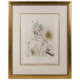 Salvador Dali (Spanish, 1904-1989) 'Baubo' Drypoint Etching