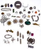 Sterling Silver and European Silver (800) Jewelry Assortment