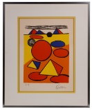 Alexander Calder (American, 1898-1976) 'Pyramids' Lithograph