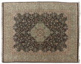 Kashan Style Room Size Wool Rug