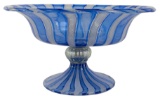Murano Venetian Glass Footed Bowl