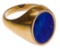 18k Yellow Gold and Lapis Lazuli Ring