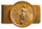 1924 St. Gaudens $20 Gold Coin in 14k Gold Money Clip