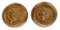 1909 $5 Gold Coin in 14k Gold Cufflink Set