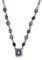 14k White Gold, Sapphire and Diamond Necklace
