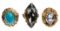 18k Yellow Gold and Gemstone Ring Assortment
