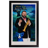 George Rodrigue (American, 1944-2013) 'New Orleans Jazz and Heritage Festival 2002' Signed Poster