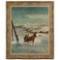 Ludwig Gschossmann (German, 1894-1988) 'Snow' Oil on Canvas