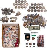 US and World Coin and Stamp Assortment