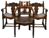 American Pressed Oak Armchair Chair and Rocker Assortment