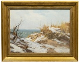 Charles Vickery (American, 1913-1998) 'Winter Dune' Oil on Canvas Board
