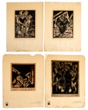 Todros Geller (Russian / American, 1889-1949) Woodblock Assortment