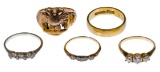 18k and 14k Gold and Diamond Ring Assortment
