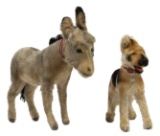Steiff Donkey and German Shepherd Stuffed Animals