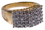 10k Yellow Gold and Diamond Ring