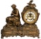 Bronze Figural Mantel Clock