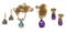 14k Yellow Gold and Gemstone Earring and Necklace Sets