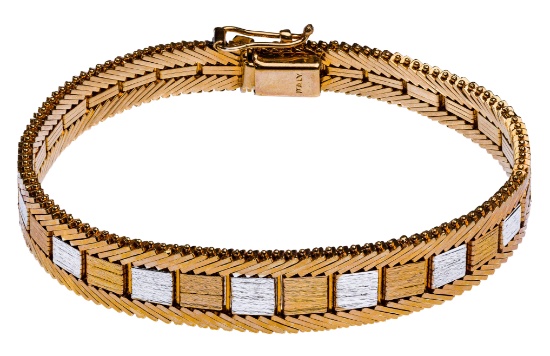 18k Bi-Color Gold Bracelet
