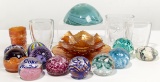 Paperweight and Glass Assortment