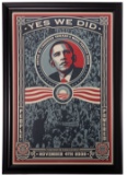 Shephard Fairey (American, b.1970) 'Yes We Did' Obama Poster