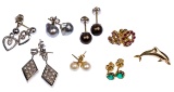 14k Gold Pierced Earring Assortment