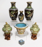 Asian Cloisonne and Champleve Assortment