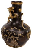 Japanese Style Bronze Dragon Vase