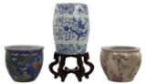 Chinese Ceramic Planter and Garden Stool Assortment