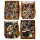 Semi-Precious Gemstone, Rhinestone and Costume Jewelry Assortment