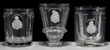 (Attributed to) Baccarat Sulphide Glass Tumblers