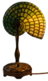 Tiffany Studios Leaded Nautilus Desk Lamp