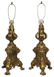 Baroque Style Brass Lamps