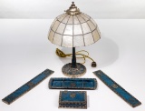 Tiffany Studios 'Heraldic' Desk Set