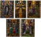 Religious Stained Glass Panel Assortment