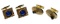 14k Yellow Gold and Sapphire Cufflink Sets