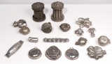 Pewter Ice Cream and Butter Mold Assortment