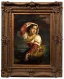 (After) Giuseppe Mazzolini (Italian, 1806-1876) Oil on Canvas