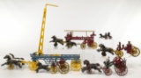 Cast Iron Horse Carriage Fire Truck Assortment