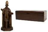 Religious and Decorative Wood Object Assortment