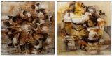 Paco Gorospe (Filipino, 1939-2002) Oils on Canvas