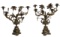 Floral Brass Candelabra