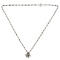 14k White Gold and Diamond Pendant on Double Necklace